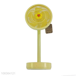 Factory supply candy colored rechargeable desk fan for women girls