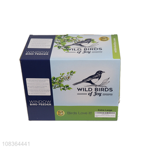 Latest design extra large wild birds window bird feeder for sale
