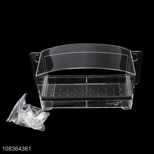 Wholesale from china acrylic clear cage transparent bird feeder