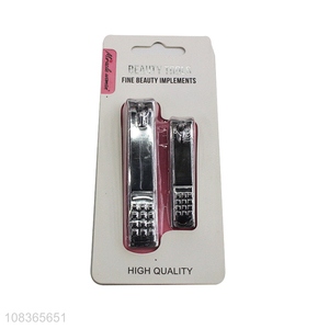 Wholesale household mirror polished finish carbon steel nail clipper set