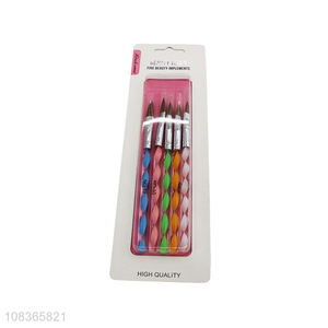 Wholesale 5 pieces acrylic nail painting brush set nail art brush set