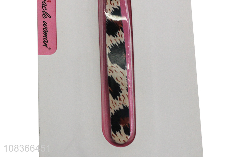 Good price printed eyebrow clip ladies beauty eyebrow tweezers