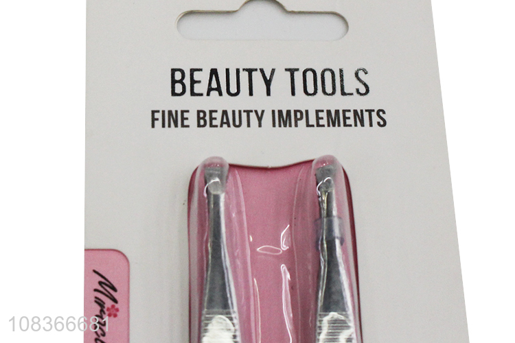 Good quality stainless steel safety eyebrow tweezers