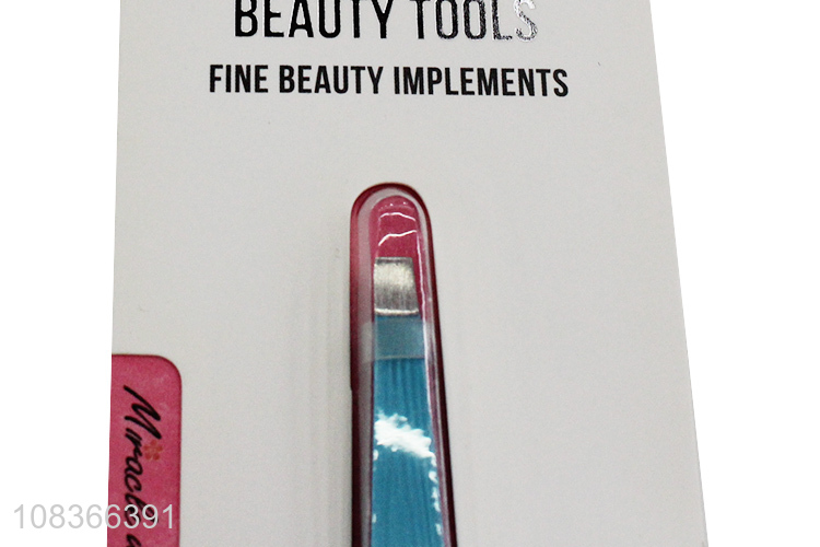 Factory price large flat eyebrow clip eyebrow tweezers