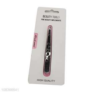 Low price silver safety <em>eyebrow</em> <em>tweezer</em> for <em>eyebrow</em> trimming