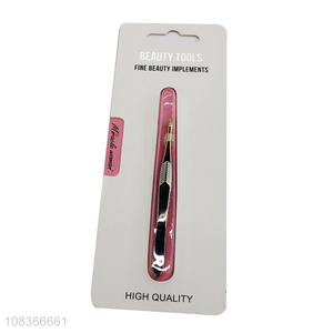 Yiwu supplier fashion stainless steel eyebrow tweezer for sale