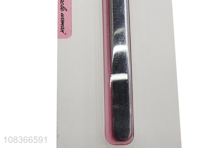 Factory price creative stainless steel tweezers with curve hook