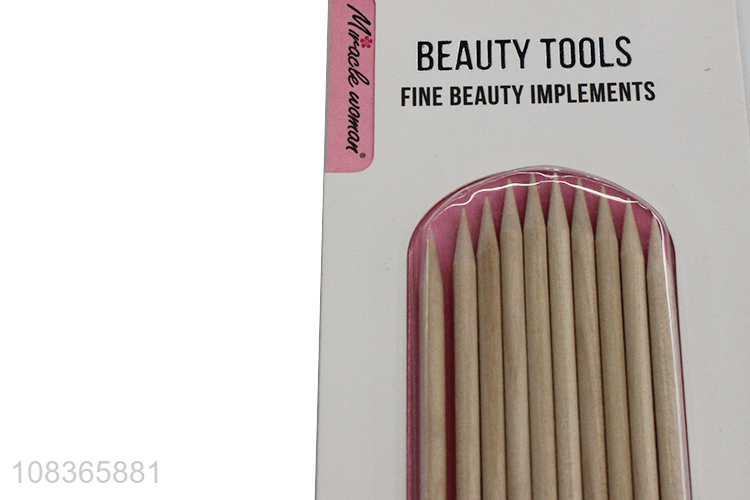 Factory Wholesale Nail Stick Cuticle Pusher Girls Nail Art Tools