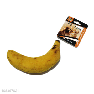 High Quality Banana Shape Interactive Dog Toy Pet Chew Toy