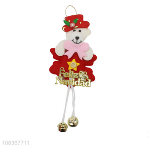 China products cartoon bear shape hanging ornaments for Christmas