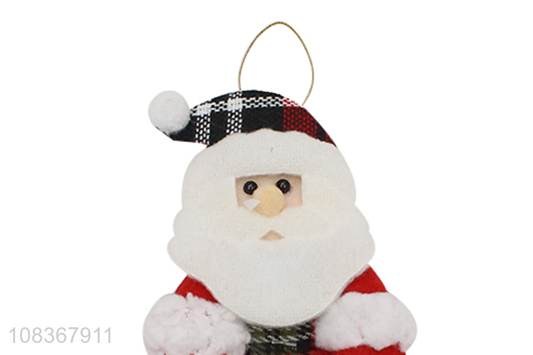 Hot selling santa claus shape party xmas tree hanging ornaments