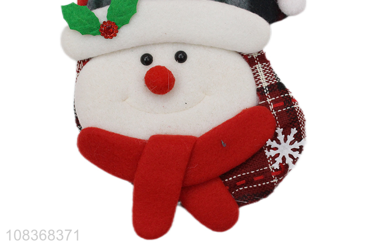New arrival snowman xmas tree decoration hanging socks pendant