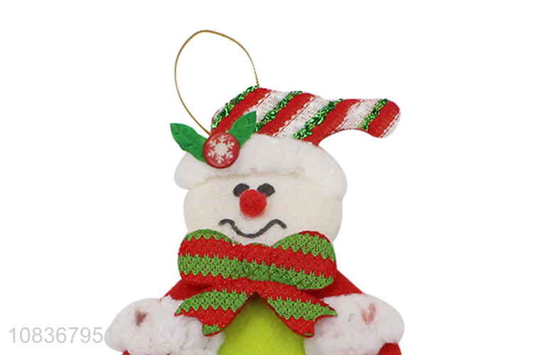 China factory snowman holiday christmas hanging pendant for sale