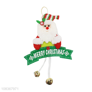 Cute design santa claus decorative hanging pendant for christmas tree