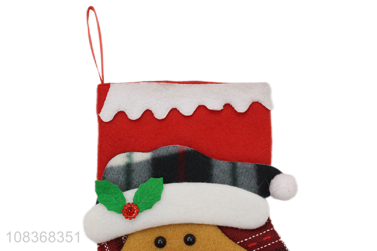 Factory price cartoon hanging christmas socks for party decoration
