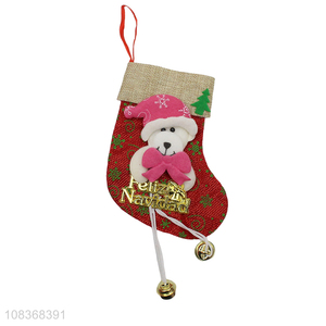 Yiwu market home décor xmas tree decoration hanging socks pendant