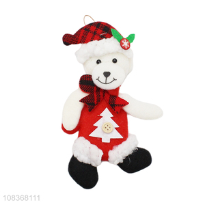 Creative design cute bear shape hanging ornaments for Christmas decoration