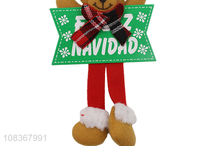 Wholesale from china bear shape cartoon xmas tree decoration pendant