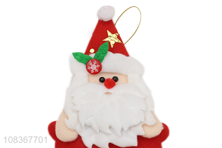 Yiwu factory santa claus shape christmas hanging ornaments