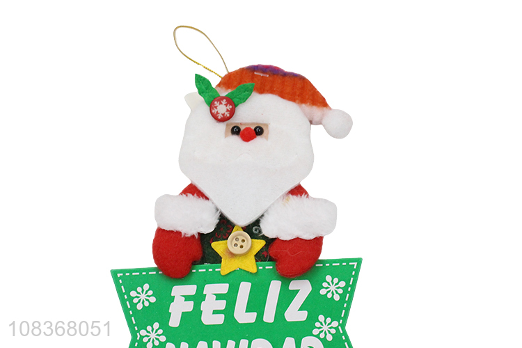 China wholesale santa claus shape hanging ornaments for xmas tree
