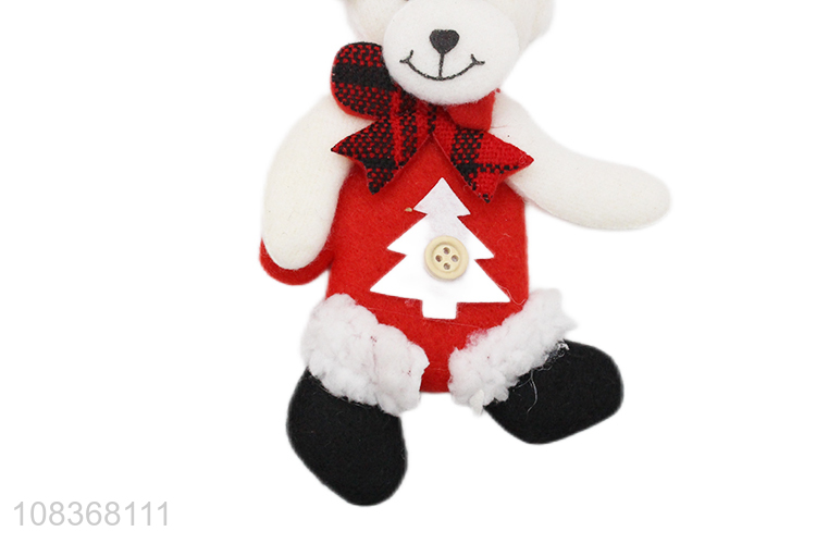 Creative design cute bear shape hanging ornaments for Christmas decoration