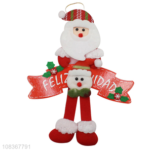 Cute design santa claus shape pendant for xmas tree decoration