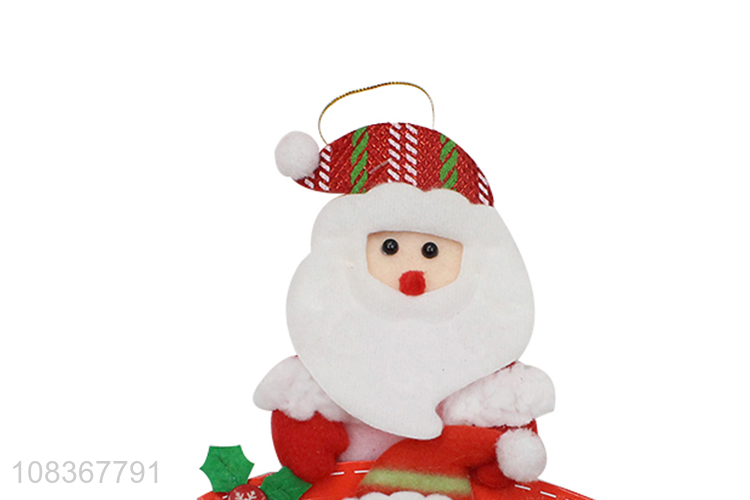 Cute design santa claus shape pendant for xmas tree decoration