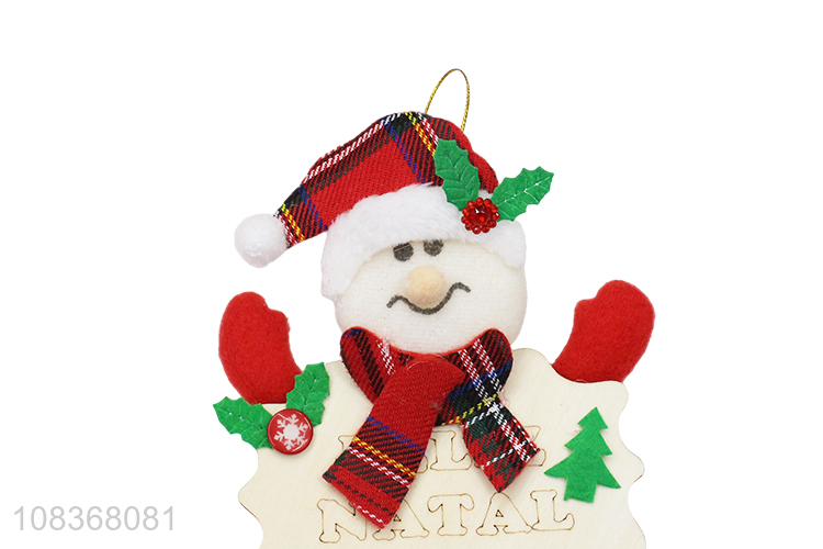 Good quality snowman shape hanging pendant for xmas tree decoration