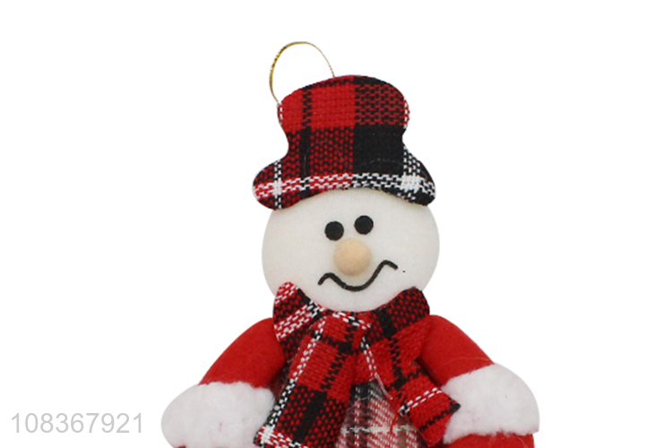 Yiwu wholesale snowman shape christmas tree hanging pendant decoration