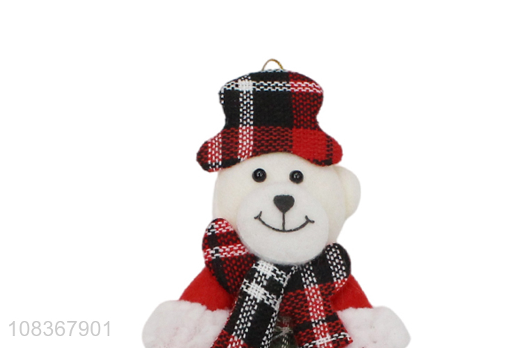 China products snowman shape christmas hanging pendant with bell