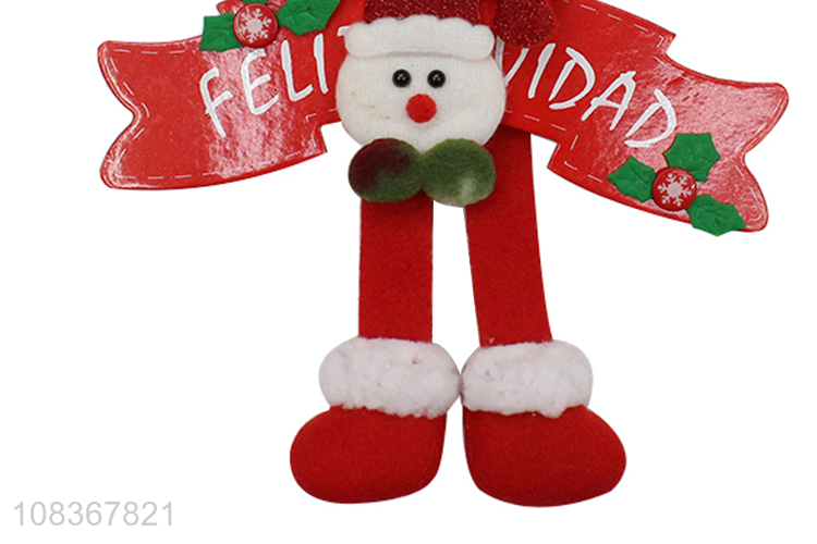 Yiwu wholesale santa claus shape hanging pendant for decoration