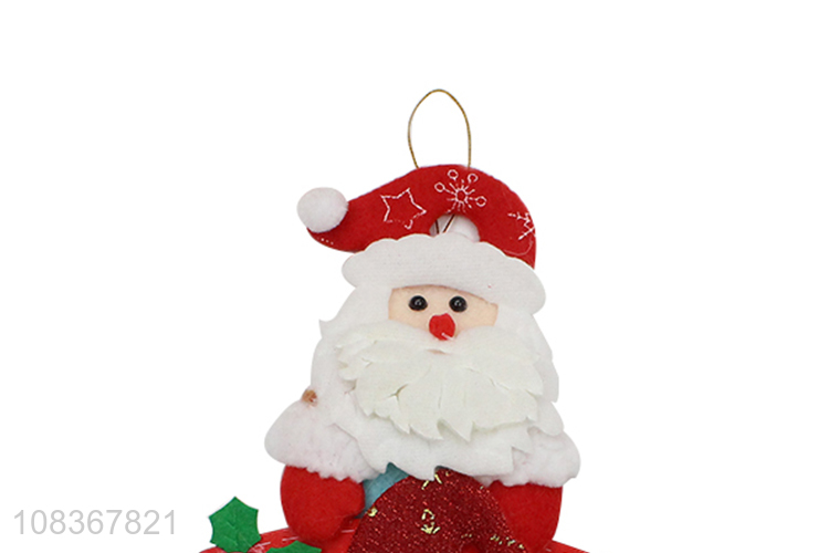 Yiwu wholesale santa claus shape hanging pendant for decoration