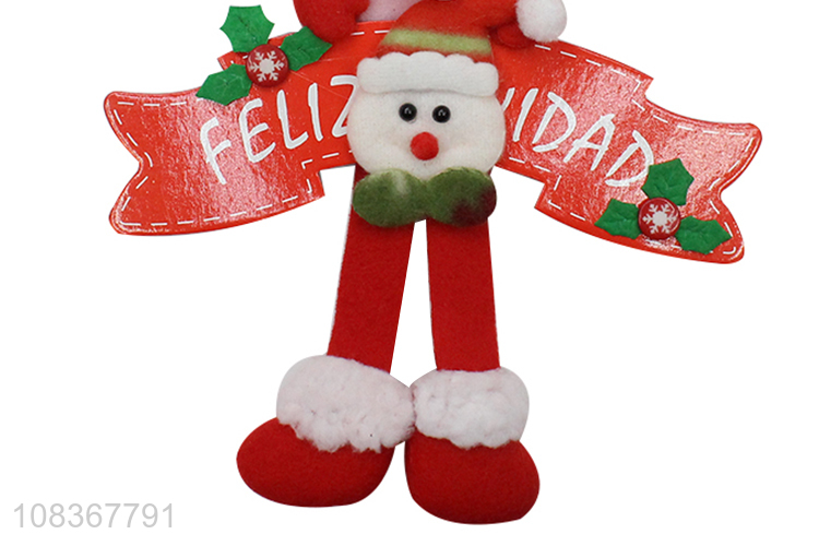 Cute design santa claus shape pendant for xmas tree decoration