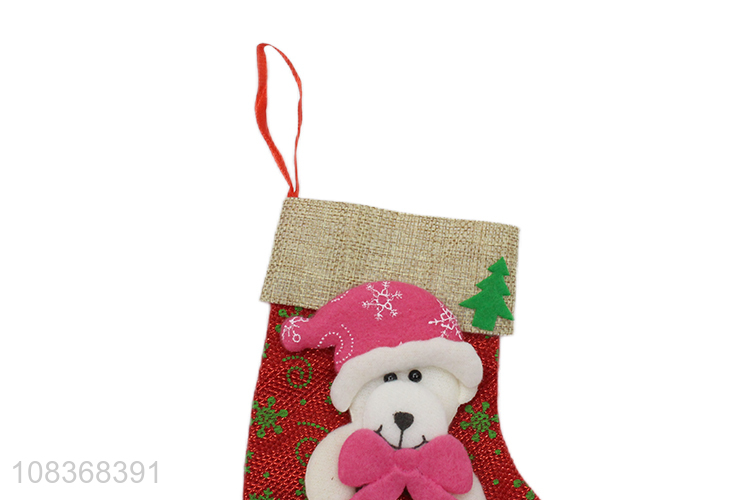 Yiwu market home décor xmas tree decoration hanging socks pendant