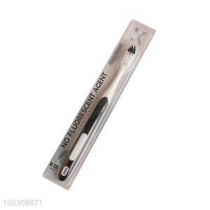 Factory supply plastic handle manual soft nylon bristle <em>toothbrush</em>