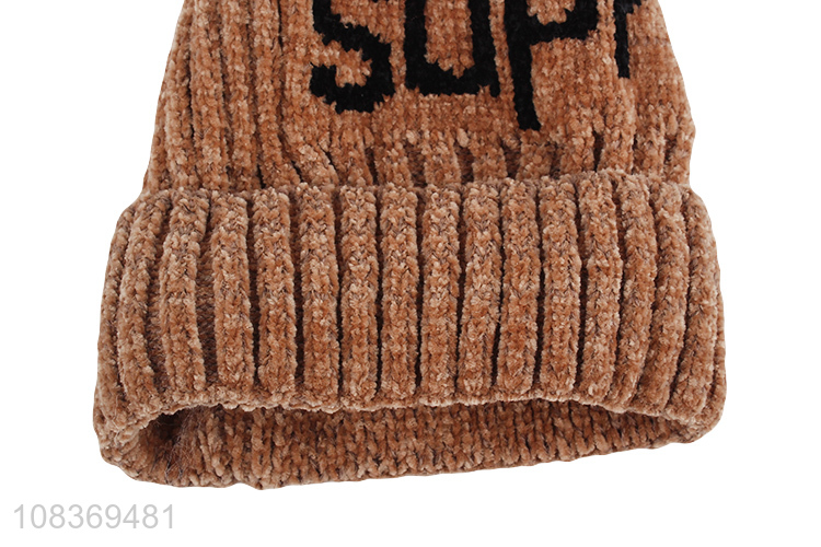 Hot selling multicolor fashion winter beanies hat knitted hat