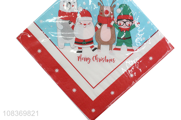 Best price Christmas party paper napkins restaurant tissue