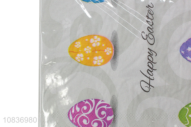 Popular products soft paper napkin Easter party tissue