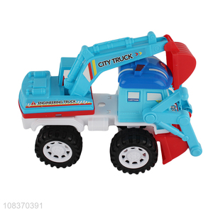 Hot products sliding plastic excavator truck toy construction car toy