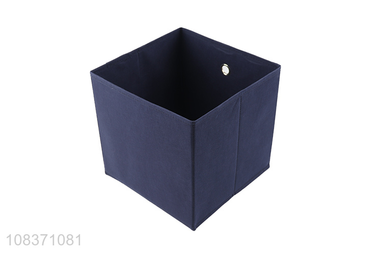 Custom collapsible lidless non-woven storage box for toys and sundries