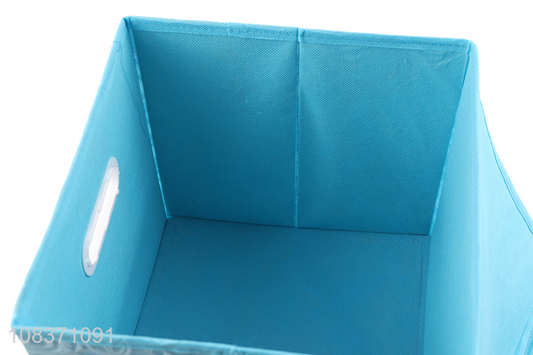 High quality non-woven storage box collapsible storage bin with lid