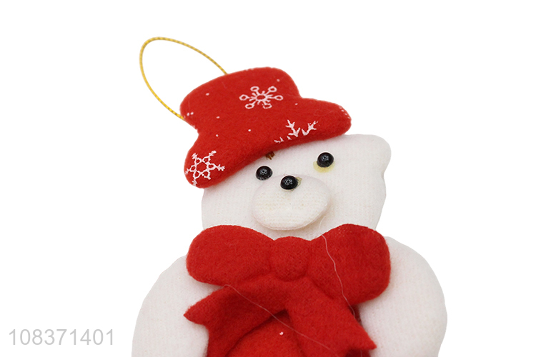 Factory wholesale single fleece pendant Christmas party decor