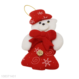 Factory wholesale single fleece pendant Christmas party decor
