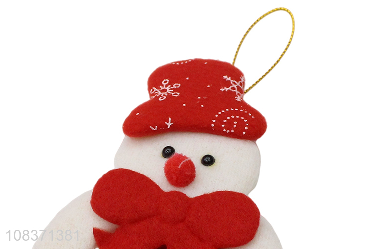 Wholesale price creative snowman hanging pendant for party