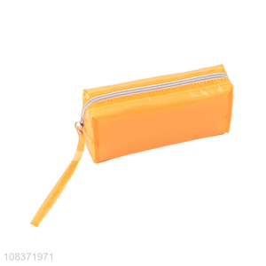 Yiwu direct sale orange wash bag PVC travel cosmetic bag