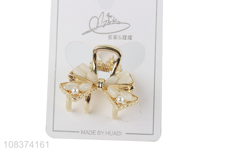 Wholesale from china bowknot shape mini hair claws for decoration
