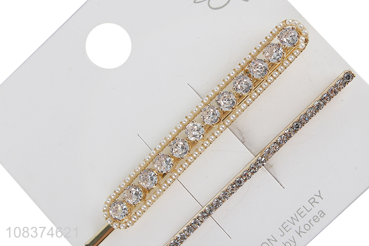 Latest design fashion women hairpin with diamond