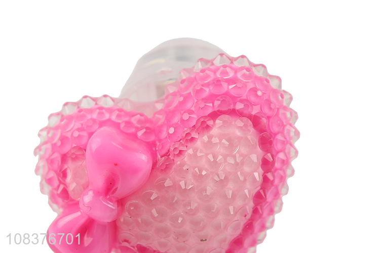 Wholesale heart shaped glowing ring kids flash finger ring