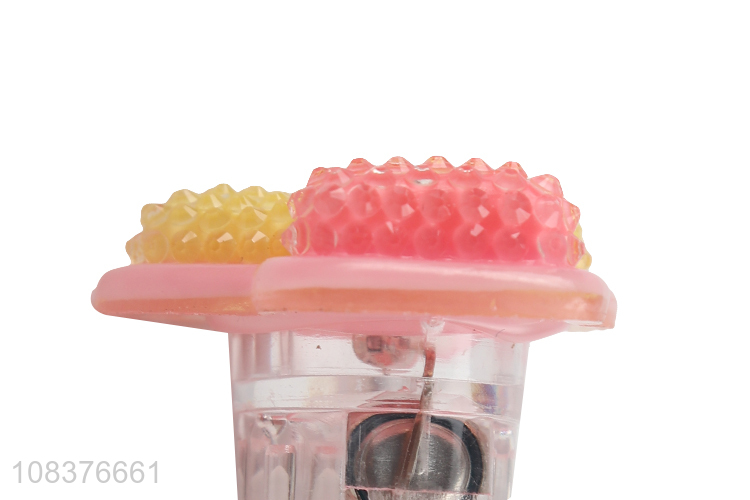 Hot selling PVC glowing ring kids flash finger ring