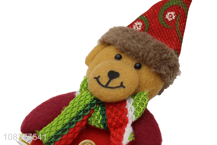 Cute design bear cartoon hanging pendant for xmas tree